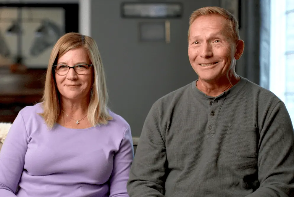 Patient and caregiver treatment story video thumbnail.