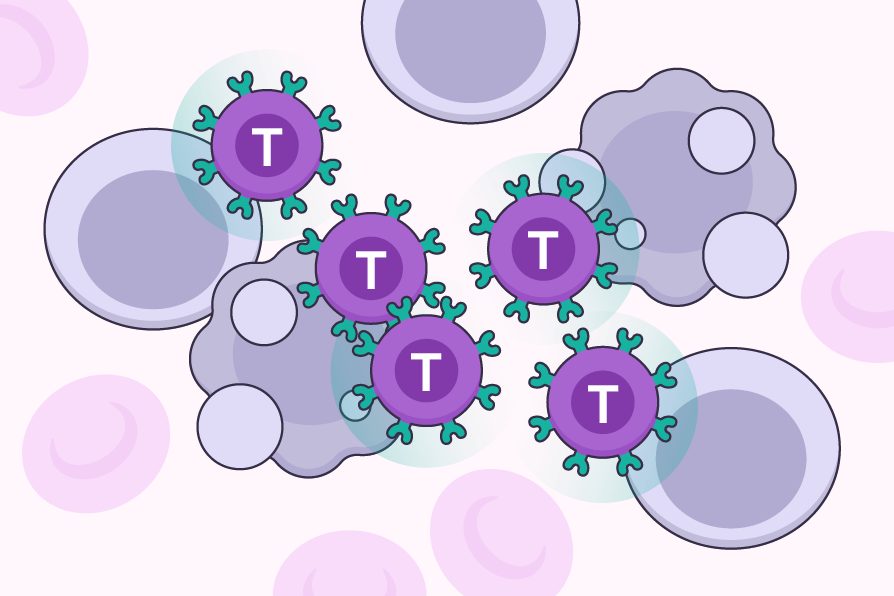 Video thumbnail displaying T cells and how CAR T works.